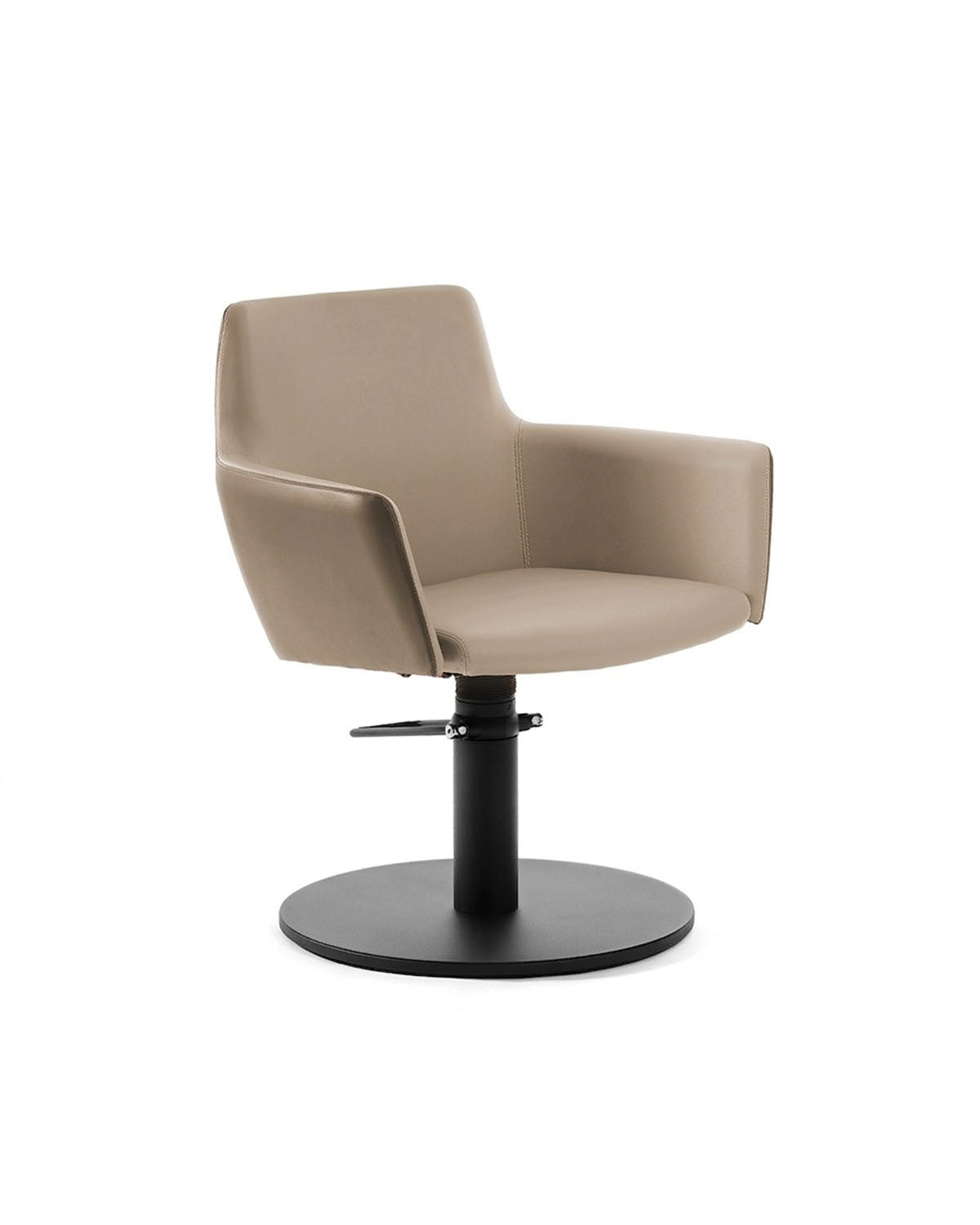 Greiner 38 - Beige styling chair with black round base